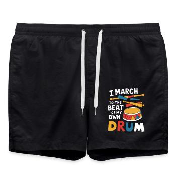 Liberté de création pour les musiciens - Short de bain - noir - Devant - AI Model Male 185 light (185cm)