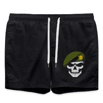 Küste Jäger - Badeshorts - Schwarz - Vorne - AI Model Male 185 light (185cm)