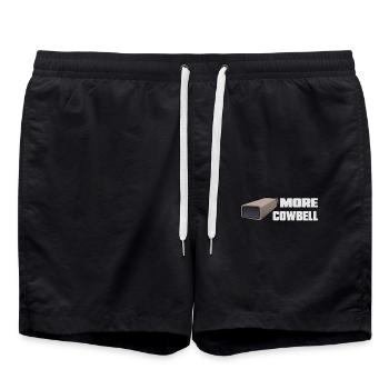 Plus d’inspiration musicale amusante pour cloche de vache - Short de bain - noir - Devant - AI Model Male 185 light (185cm)