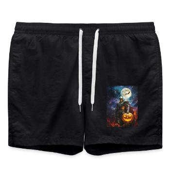 Halloween Geschenk Frauen Ritter Männer Kinder - Badeshorts - Schwarz - Vorne - AI Model Male 185 light (185cm)