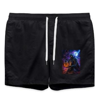 Halloween Geschenk Frauen Ritter Männer Kinder - Badeshorts - Schwarz - Vorne - AI Model Male 185 light (185cm)