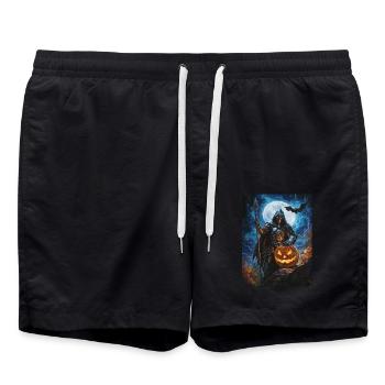 Halloween Geschenk Frauen Ritter Männer Kinder - Badeshorts - Schwarz - Vorne - AI Model Male 185 light (185cm)