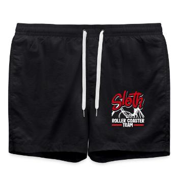 Sloth Roller Coaster Team Adventure - Swim Trunks - black - Front - AI Model Male 185 light (185cm)