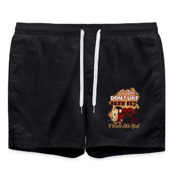 If You Don't Like Drum Set I Don't Like You - Swim Trunks - black - Front - AI Model Male 185 light (185cm)