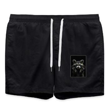 Ratons laveurs Raton laveur - Short de bain - noir - Devant - AI Model Male 185 light (185cm)