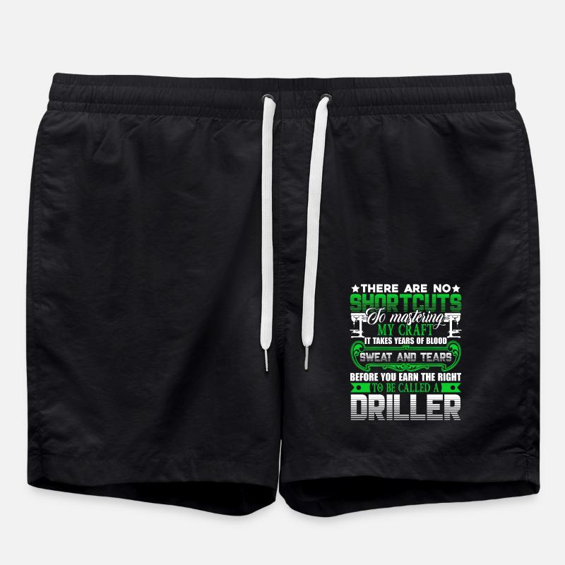 Driller To be caller a Driller - Swim Trunks - black