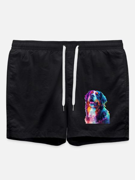 Berner Sennenhund - Badeshorts - Schwarz
