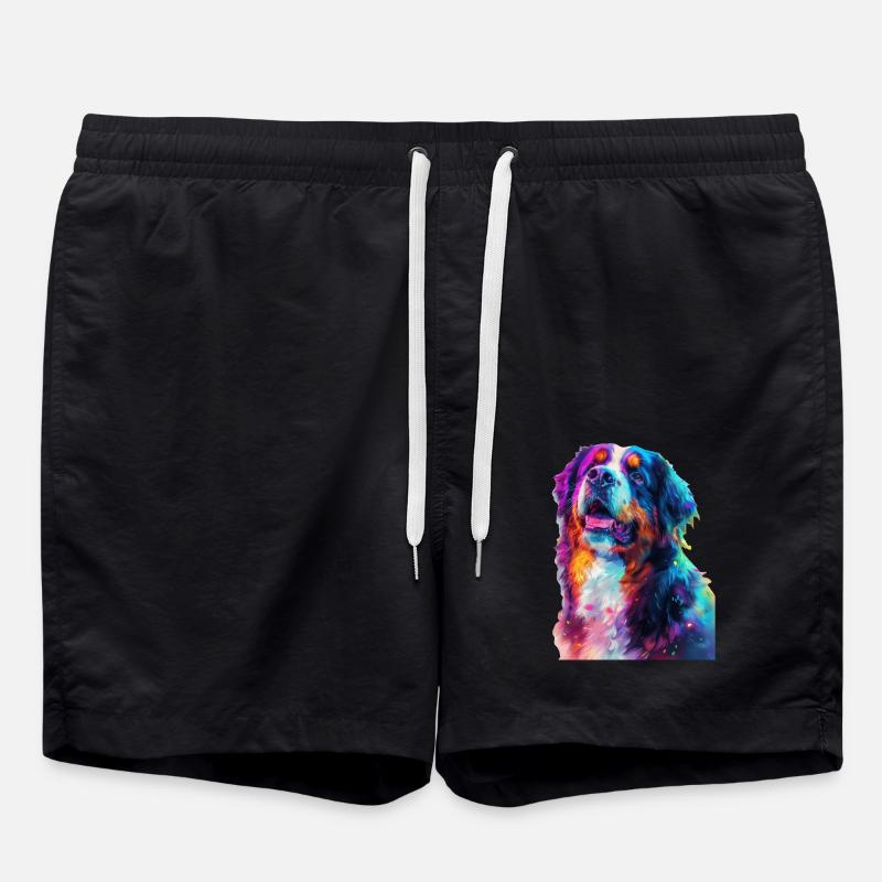Berner Sennenhund - Badeshorts - Schwarz