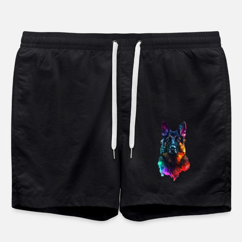 Deutscher Schäferhund - Badeshorts - Schwarz