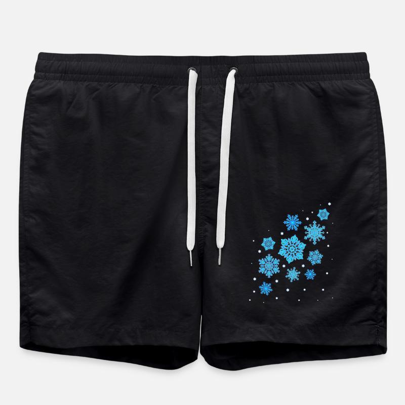 Flocons de neige Mandala - Short de bain - noir