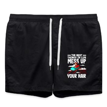 The Best Things In Life Roller Coaster Hair - Swim Trunks - black - Front - AI Model Male 185 light (185cm)