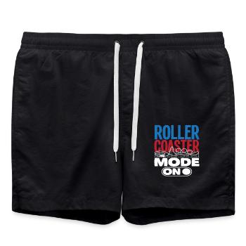Roller coaster mode on for adrenaline hunters - Swim Trunks - black - Front - AI Model Male 185 light (185cm)