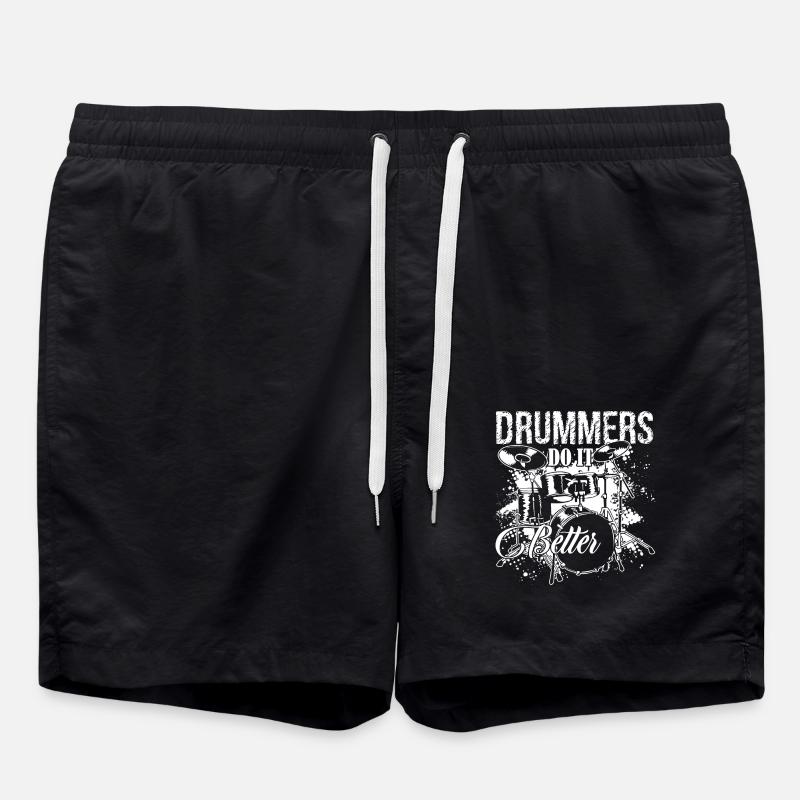 Drummer Do It Better - Swim Trunks - black