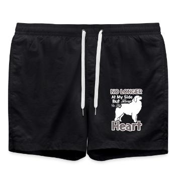 Great Pyrenees Always In My Heart - Swim Trunks - black - Front - AI Model Male 185 light (185cm)