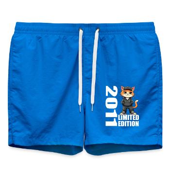 Limited Edition 2011 Birthday 2011 Born - Swim Trunks - cobalt blue - Front