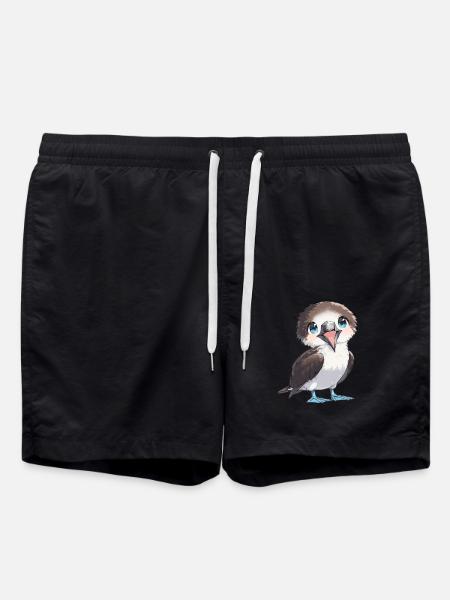 Blue-footed booby - Swim Trunks - black