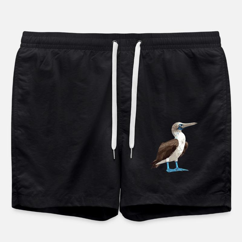 Blue-footed booby - Swim Trunks - black