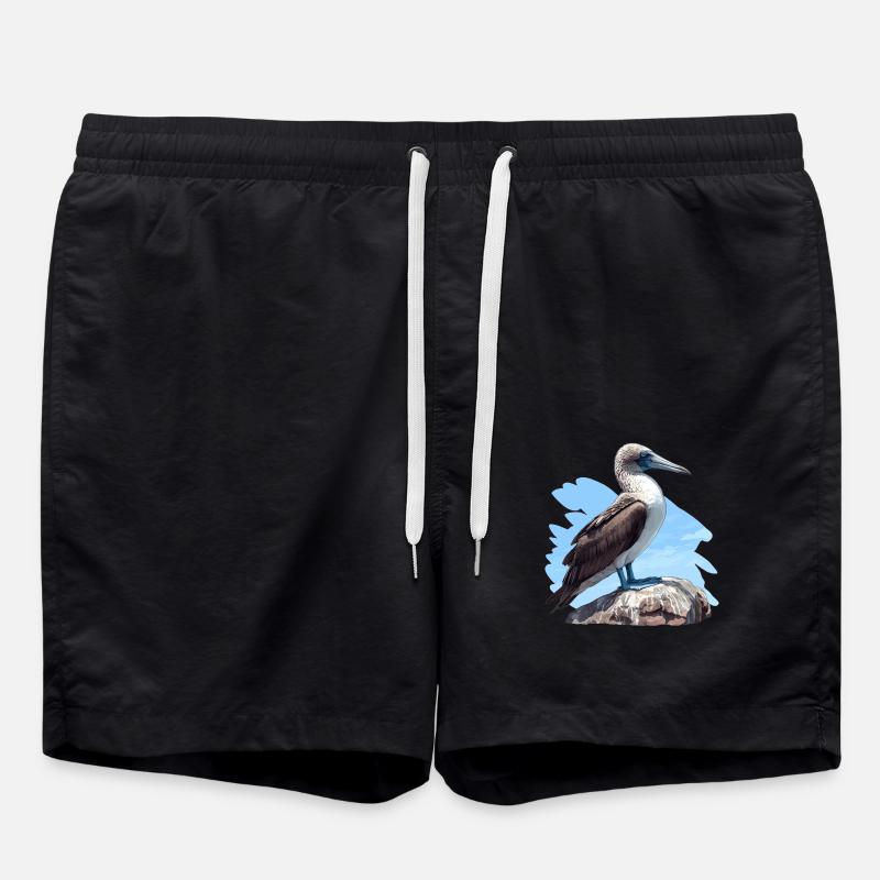 Blaufußtölpel - Badeshorts - Schwarz
