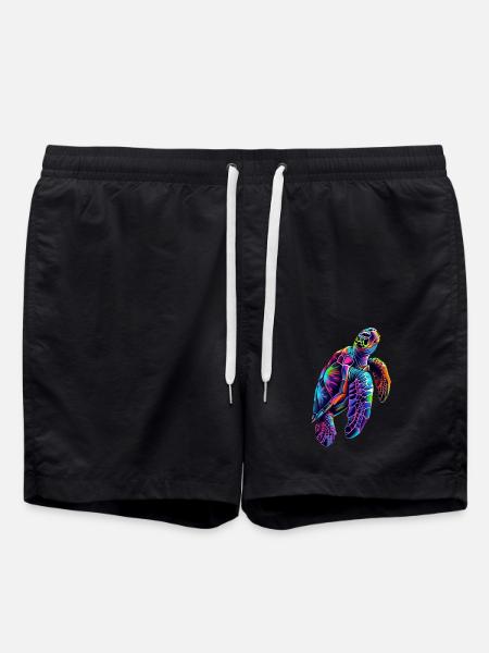 Schildkröte - Badeshorts - Schwarz