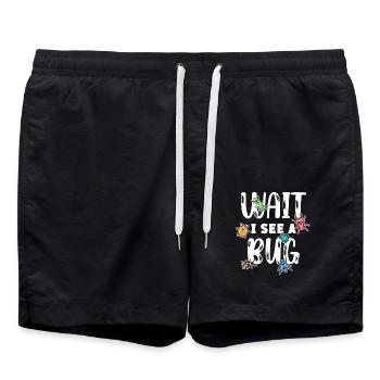 Attendez, je vois une aventure d’exploration de bugs - Short de bain - noir - Devant - AI Model Male 185 light (185cm)