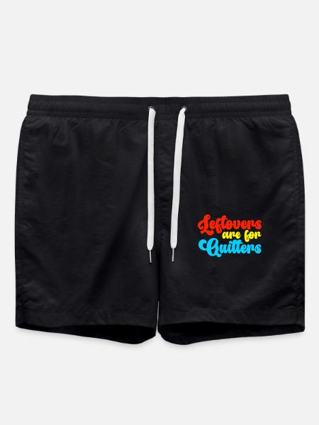 Rester er til rygere Sjov mad Citat - Badeshorts - sort
