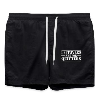 Les restes sont pour les fumeurs - Short de bain - noir - Devant - AI Model Male 185 light (185cm)