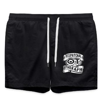 Love To Be Occupational Therapist - Swim Trunks - black - Front - AI Model Male 185 light (185cm)