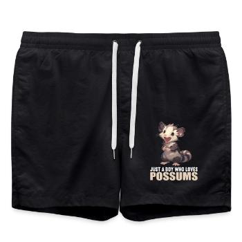 Opossum Opossums - Badeshorts - Schwarz - Vorne - AI Model Male 185 light (185cm)