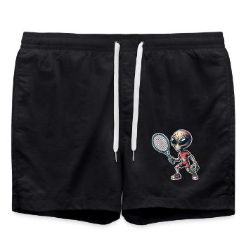 Tennis extraterrestre - Short de bain - noir - Devant - AI Model Male 185 light (185cm)