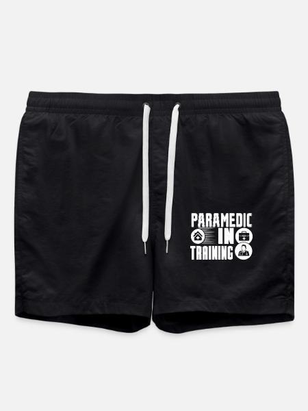 Paramedic in Training - Swim Trunks - black