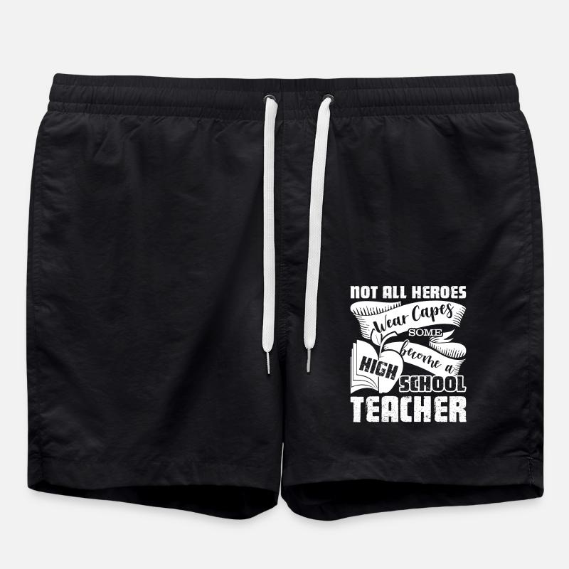 High School Teacher Hero - Swim Trunks - black