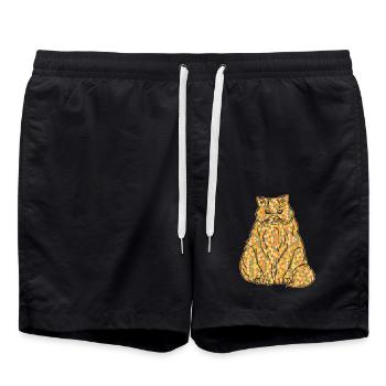 Himalayan Cat Himalayan Cat Geometric - Swim Trunks - black - Front - AI Model Male 185 light (185cm)