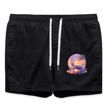 Crab Crab - Swim Trunks - black - Front - AI Model Male 185 light (185cm)