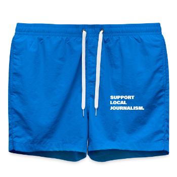 Soutenir le journalisme local - Short de bain - cobalt blue - Devant