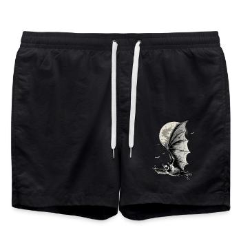 Schläger - Badeshorts - Schwarz - Vorne - AI Model Male 185 light (185cm)
