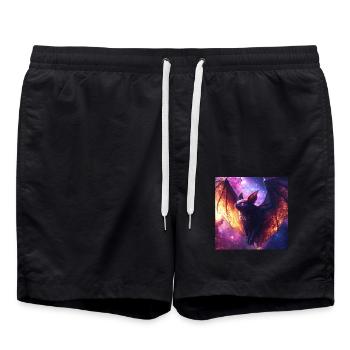 Schläger - Badeshorts - Schwarz - Vorne - AI Model Male 185 light (185cm)
