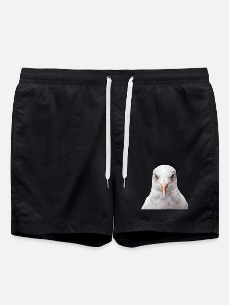 Möwe - Badeshorts - Schwarz