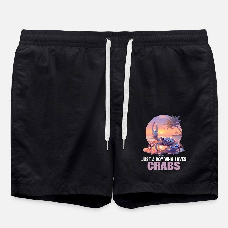 Crab Crab - Swim Trunks - black