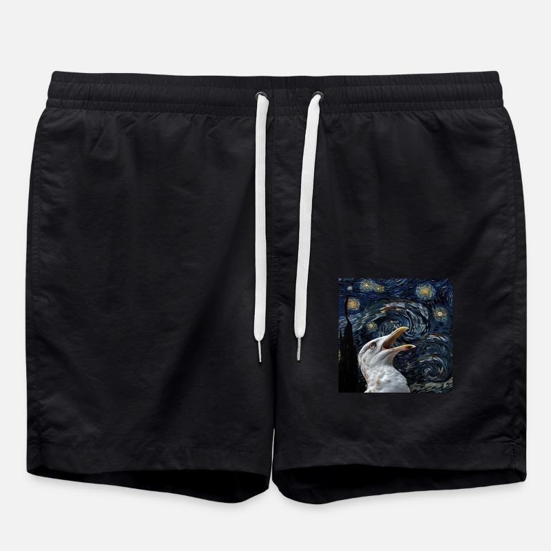 Möwe - Badeshorts - Schwarz
