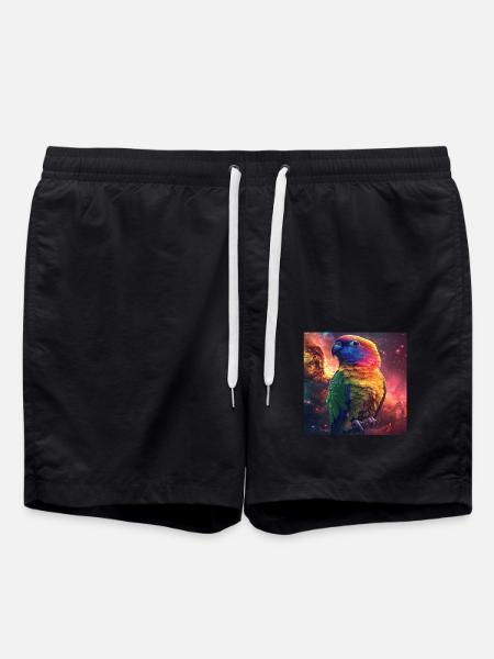 Sittiche - Badeshorts - Schwarz