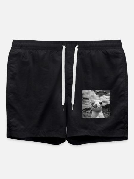 Möwe - Badeshorts - Schwarz