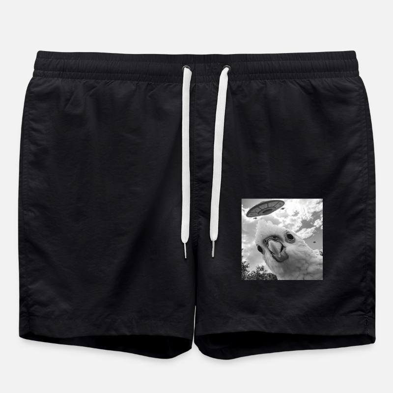 Sittiche - Badeshorts - Schwarz