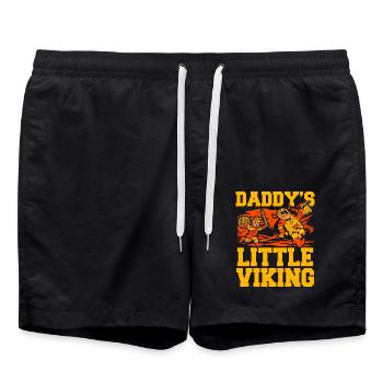 Le petit Viking de papa - Short de bain - noir - Devant - AI Model Male 185 light (185cm)
