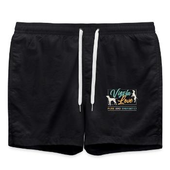 Vizsla Love Pure And Energetic Pet Owner Dog Lover - Swim Trunks - black - Front - AI Model Male 185 light (185cm)