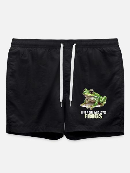 Frog Frogs - Swim Trunks - black