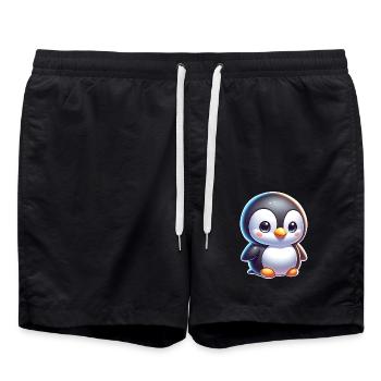Pingouin - Short de bain - noir - Devant - AI Model Male 185 light (185cm)