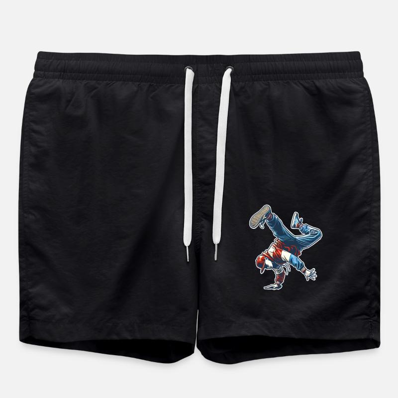 Breakdance - Badeshorts - Schwarz