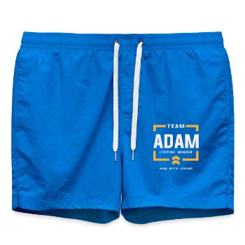 Team Adam Lebenslanges Mitglied Lustiger Name Adam - Badeshorts - Cobalt blue - Vorne