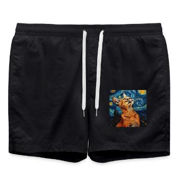 Karakal - Badeshorts - Schwarz - Vorne - AI Model Male 185 light (185cm)