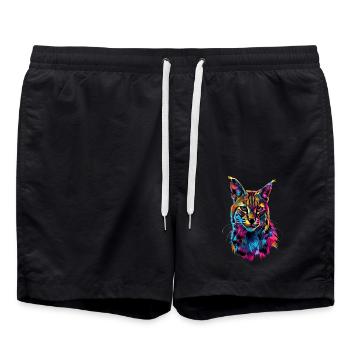 Karakal - Badeshorts - Schwarz - Vorne - AI Model Male 185 light (185cm)